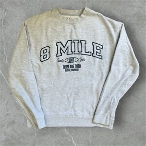 8 Mile‎ Movie Grey Sweatshirt Universal Studios Detroit Michigan Medium